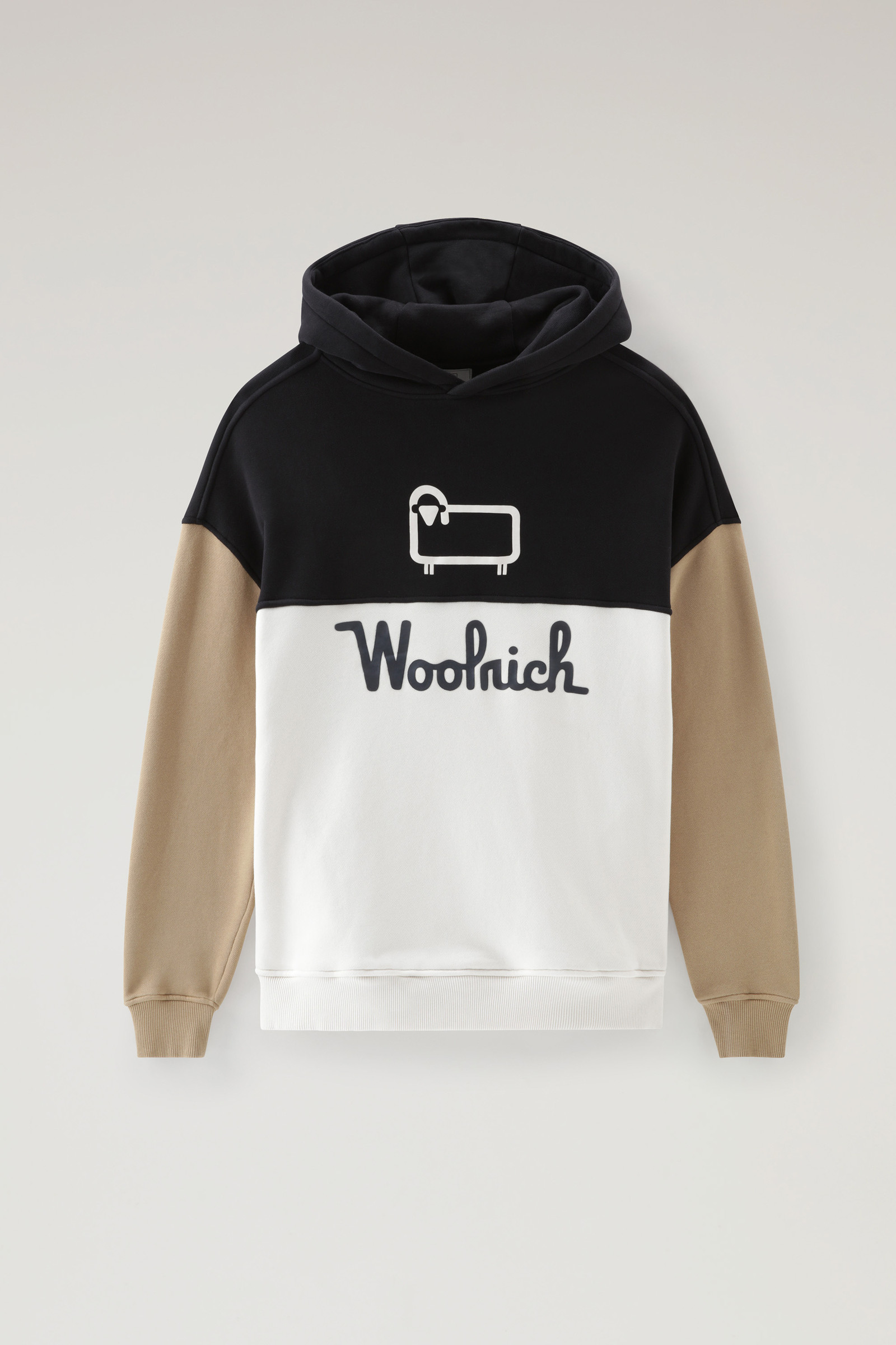 Kapuzenpullover mit Farbblock-Design und aufgedrucktem Logo Grey photo 5 | Woolrich
