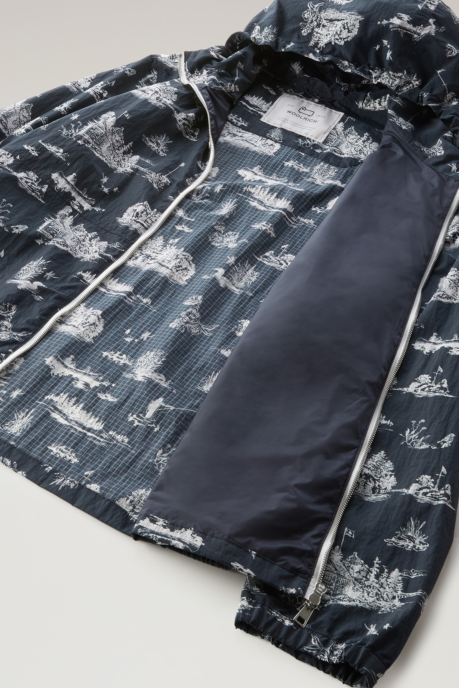 Kapuzenjacke Zavikon aus Ripstop-Crinkle-Nylon blau photo 9 | Woolrich