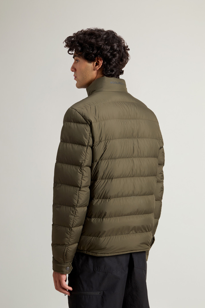 Lightweight Down Jacket in Microfiber Green photo 3 | Woolrich