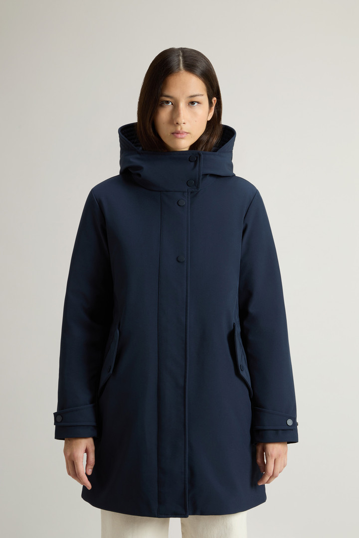 Firth Parka 2 in 1 in Tech Softshell Blu photo 1 | Woolrich