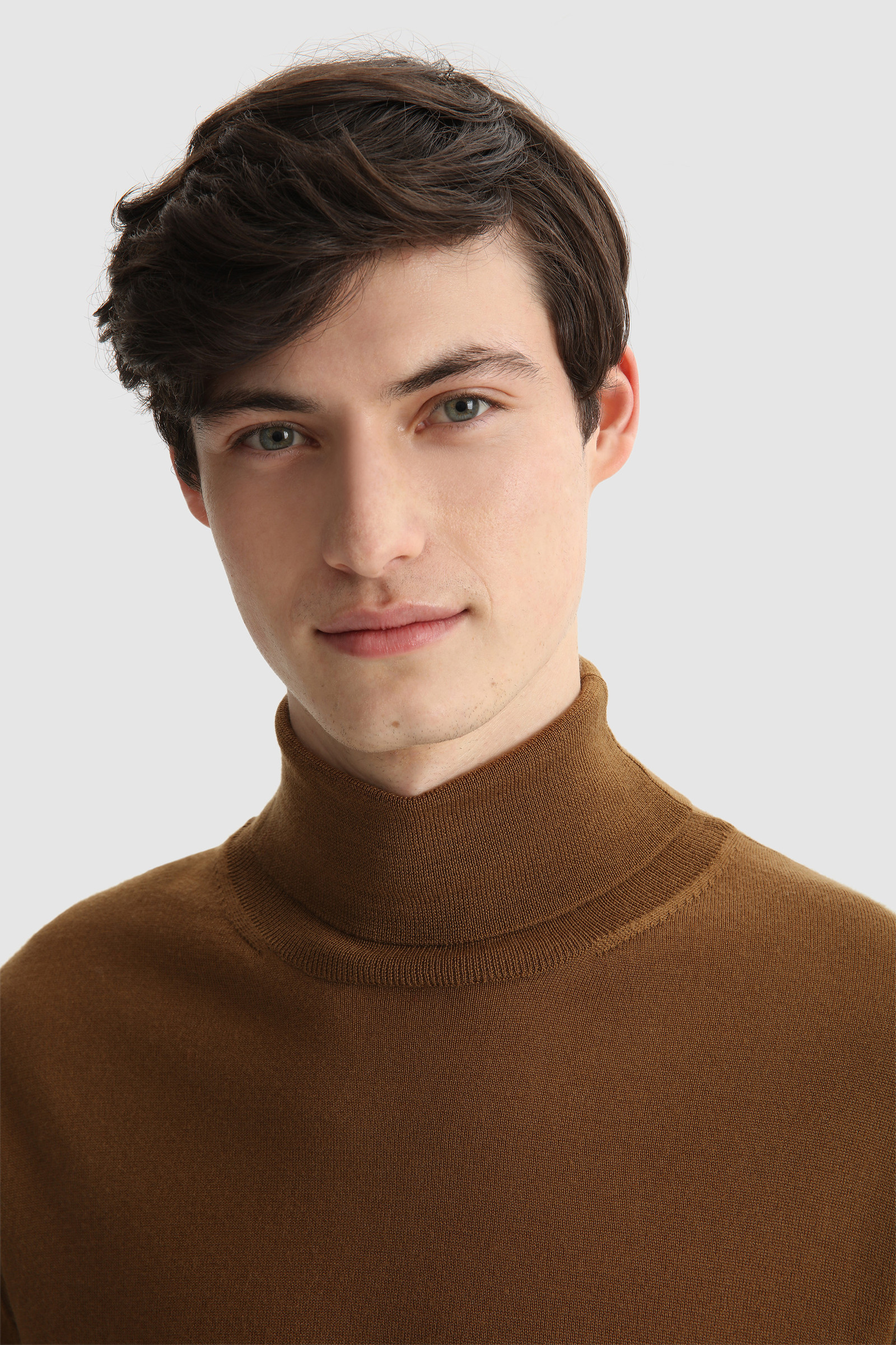 Jersey de cuello alto de lana Merino extrafina