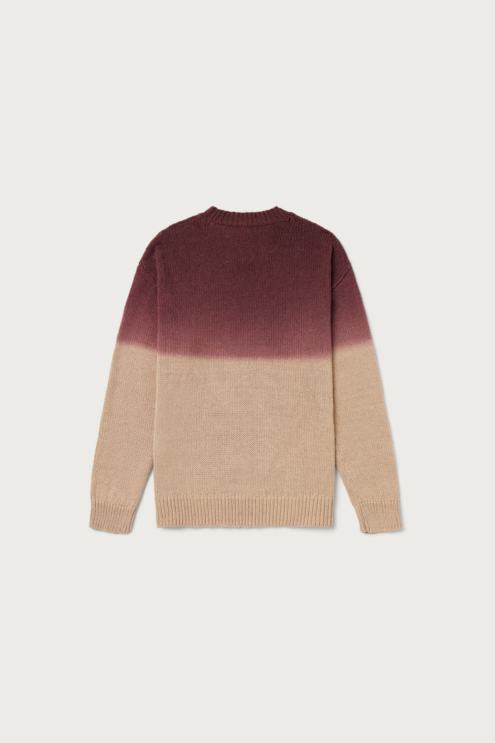 Crewneck Sweater in Blended Cotton with Ombré Effect - One Of These Days / Woolrich White photo 6 | Woolrich