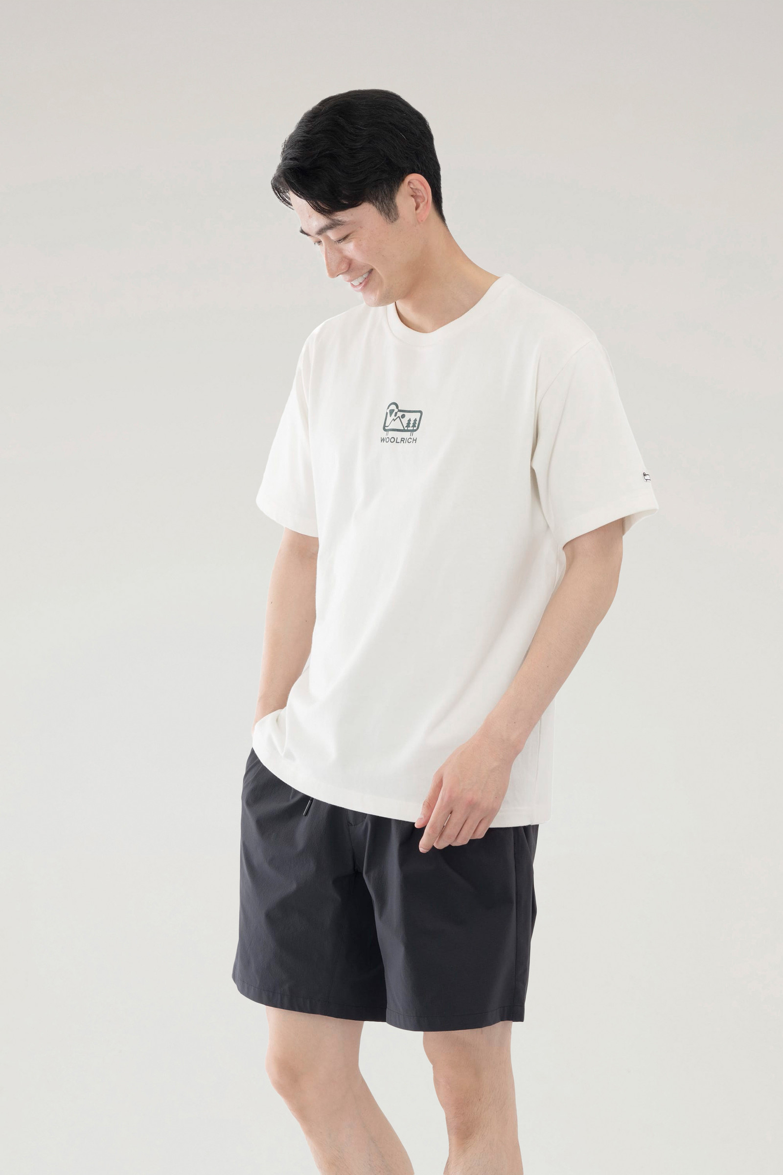 Small Sheep T-shirt in Pure Cotton Jersey White | Woolrich
