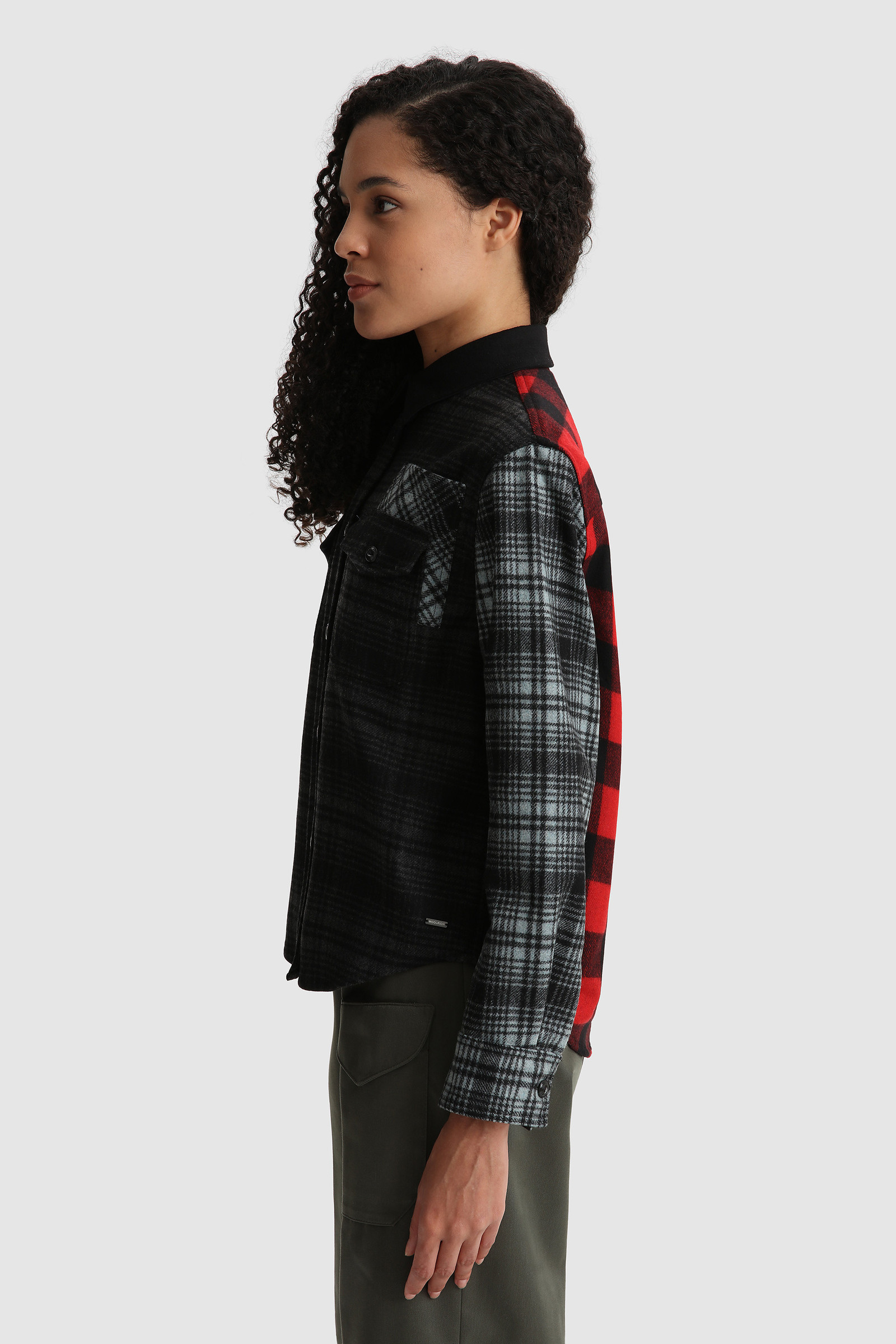 Wool Blend Overshirt Grey photo 3 | Woolrich