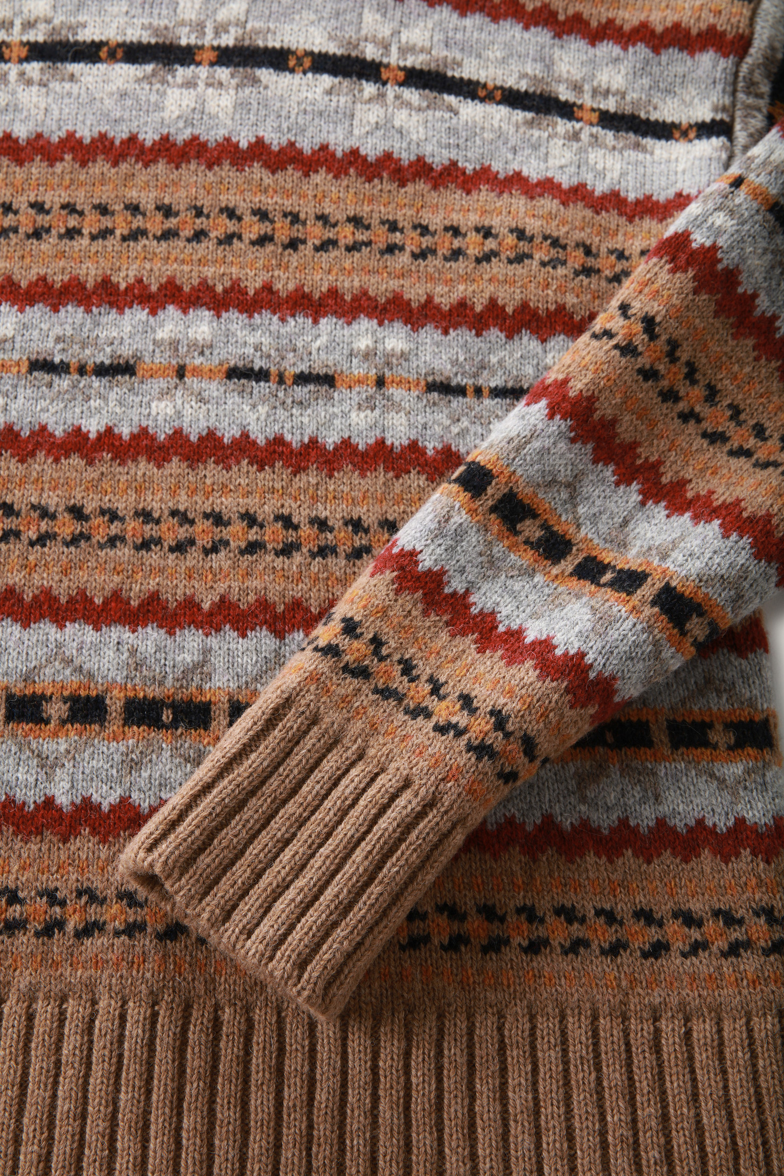 Fair Isle Turtleneck Sweater Brown photo 7 | Woolrich