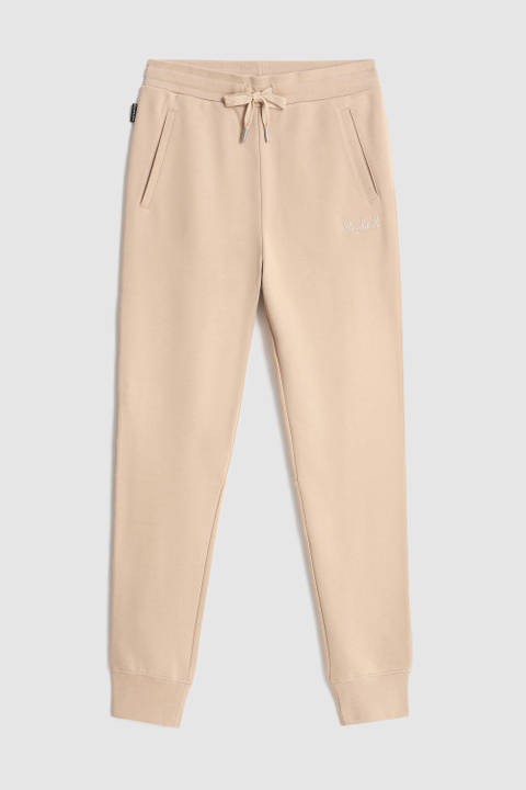 Fleece Pure Organic Cotton Sport Pant Beige photo 2 | Woolrich