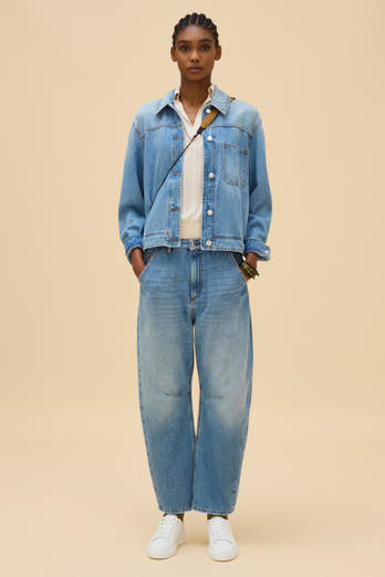 Overshirt aus reiner Baumwoll-Denim Blau | Woolrich