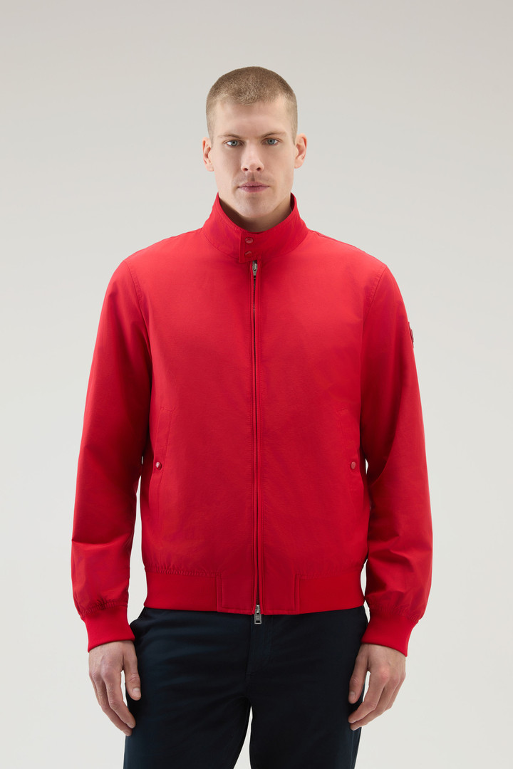 Cruiser Bomber Jacket in Ramar Cloth with Turtleneck Red photo 1 | Woolrich
