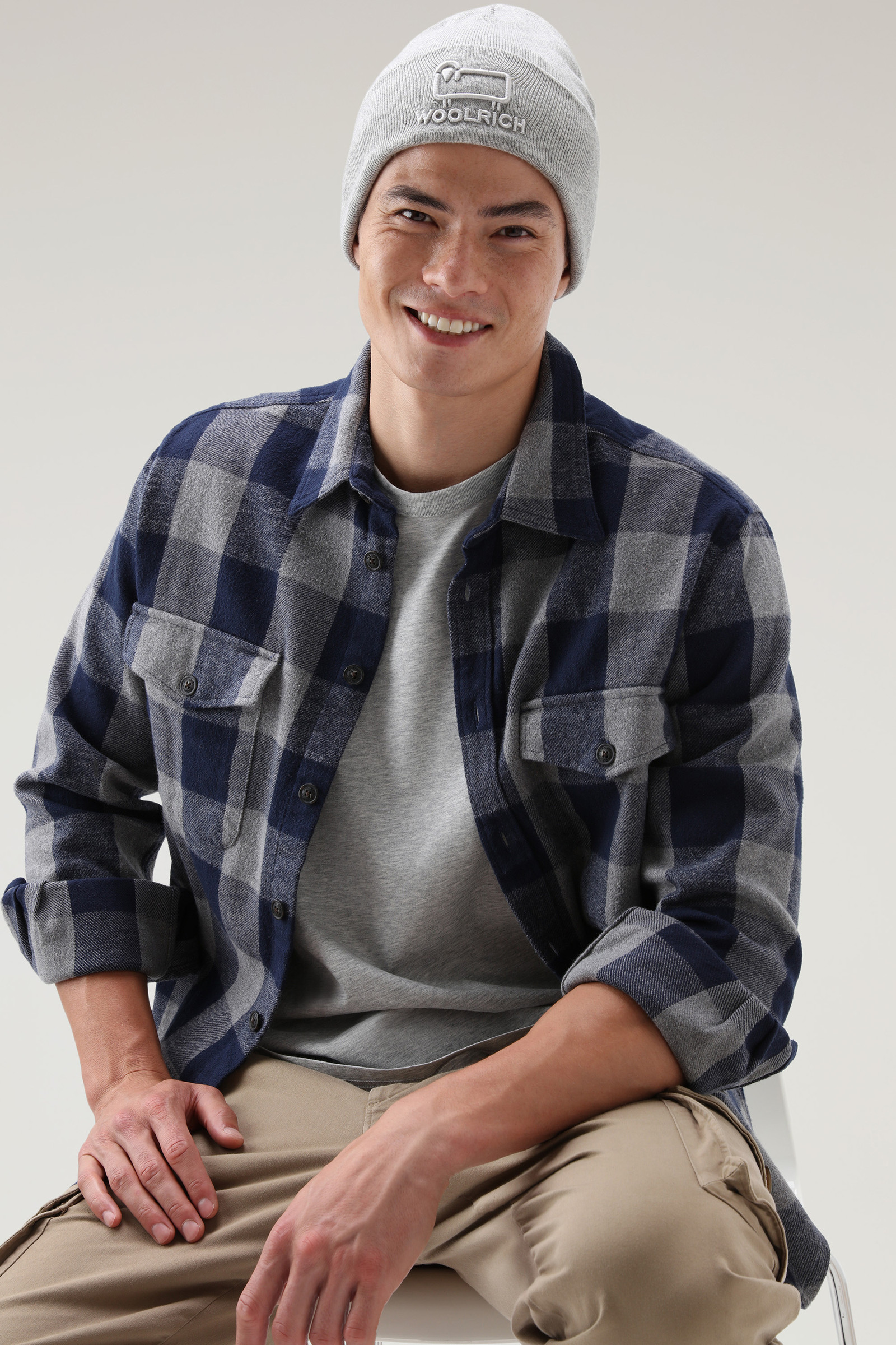 Oxbow Flannel Check Shirt Grey photo 4 | Woolrich