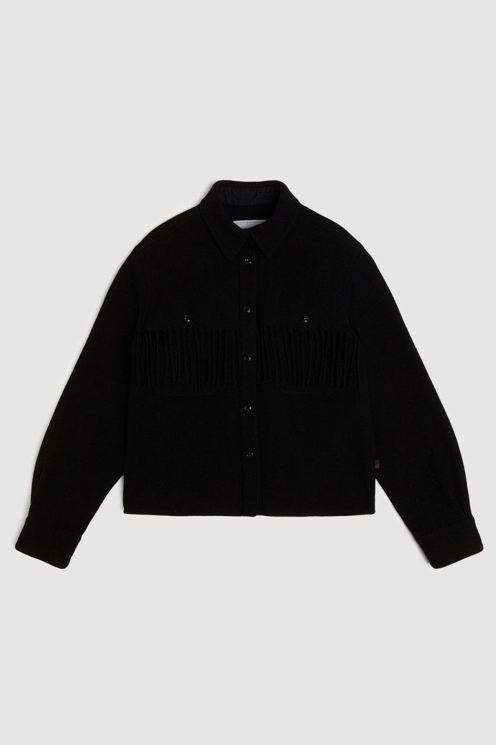 Stag Overshirt mit Fransen