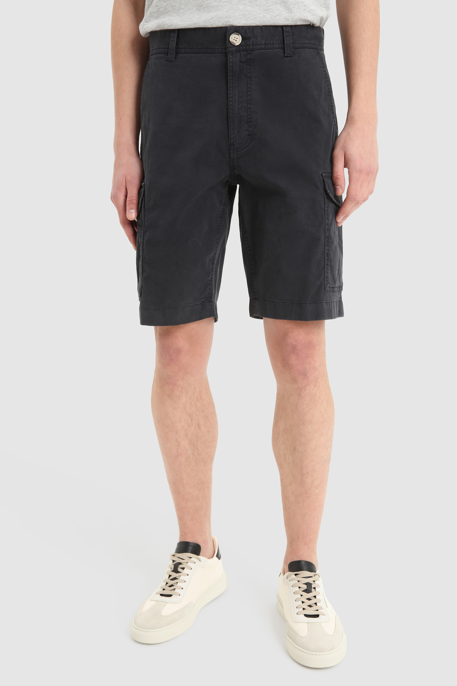 Short cargo teint en pièce bleu | Woolrich