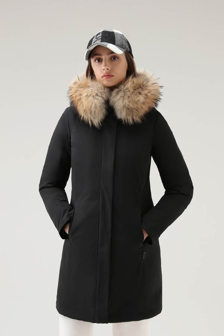 Woolrich Women Boulder Coat in Urban Touch Black Size XXS