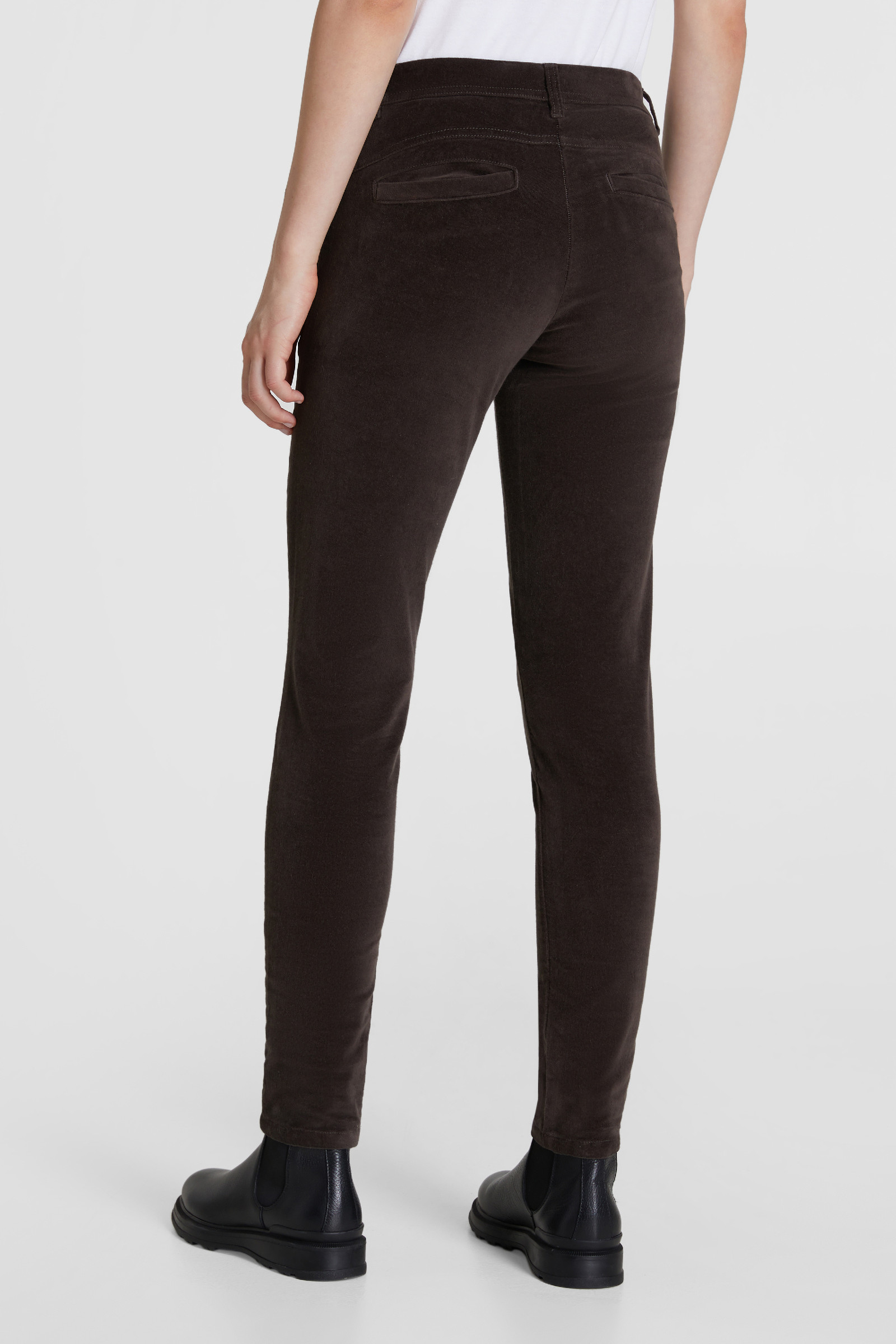 Pantaloni in velluto stretch