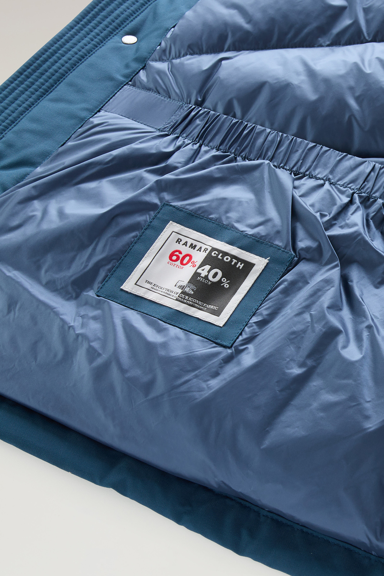 Polar Parka in Ramar Cloth with High Collar Blue photo 8 | Woolrich