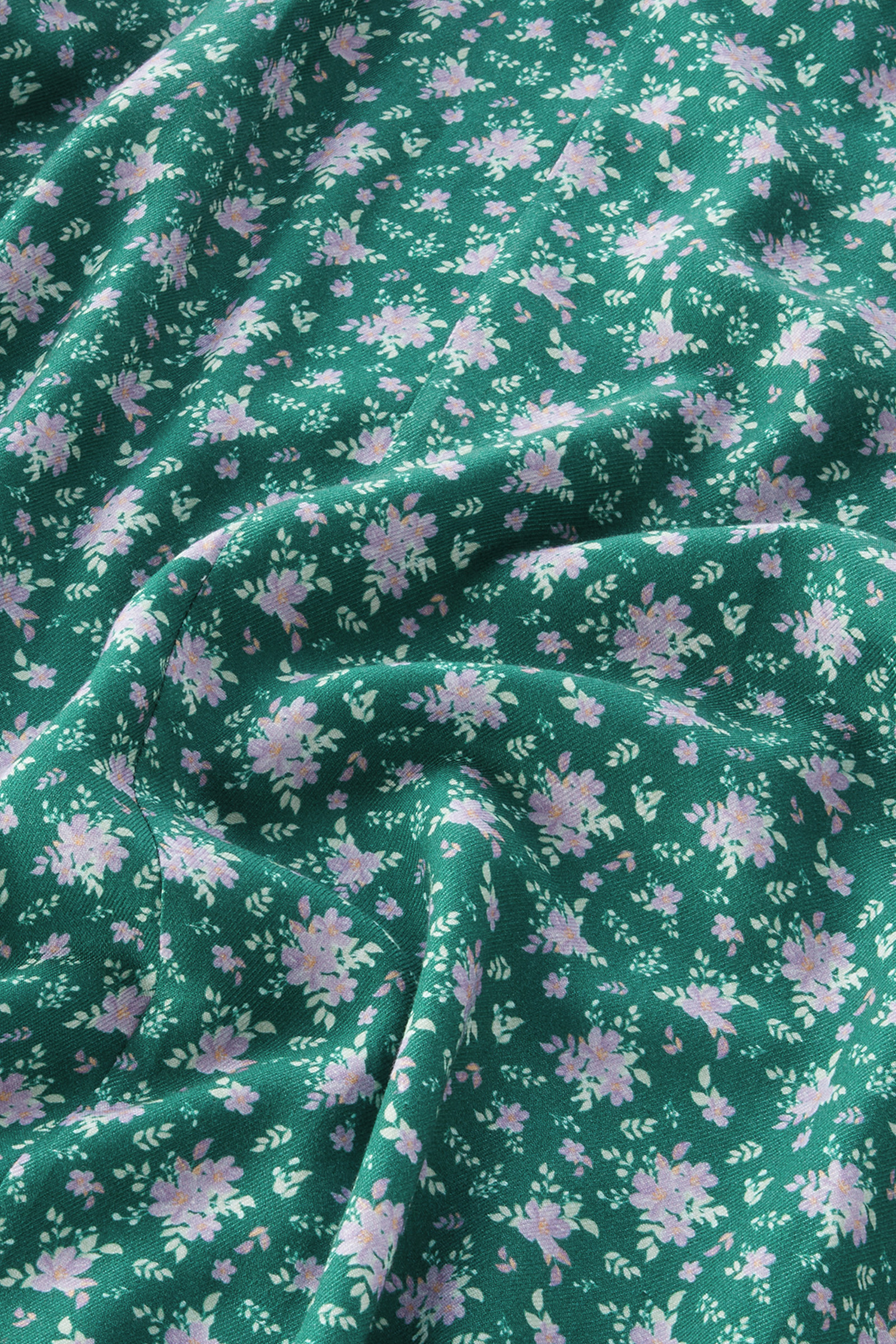 Printed Dress with Floral Pattern Green photo 8 | Woolrich