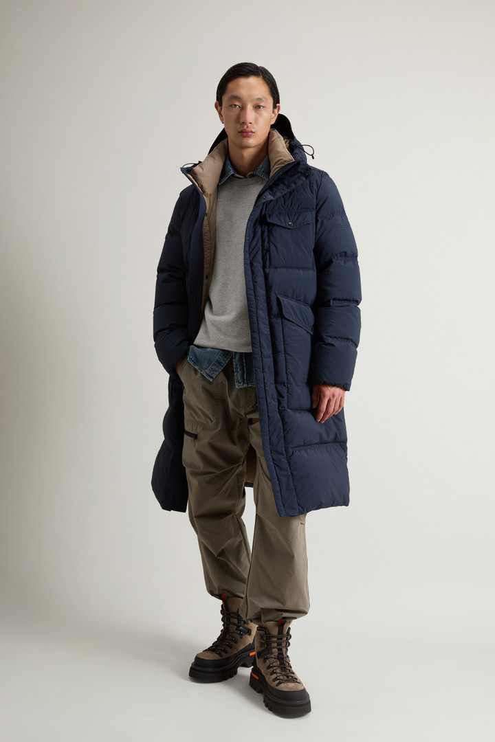 Parka trapuntato in nylon tinto in capo Blu photo 2 | Woolrich