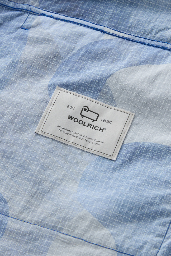 Surchemise camo en nylon Ripstop crinkle Bleu photo 9 | Woolrich