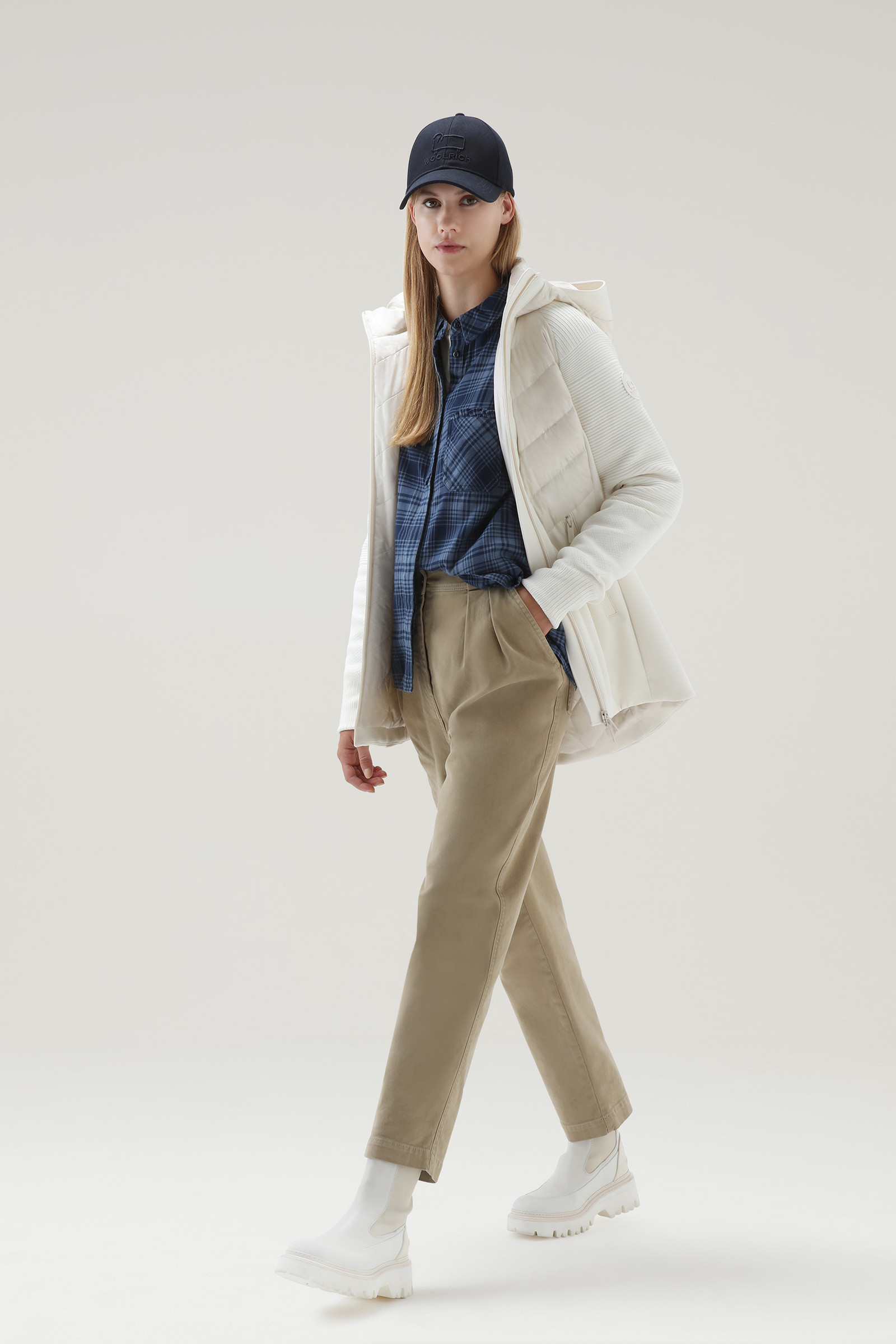 Veste Suffolk en microfibre stretch et softshell blanc photo 2 | Woolrich
