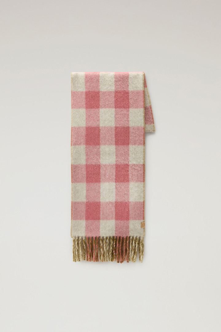 Girls' Double Face Scarf in Pure Virgin Wool Pink photo 1 | Woolrich