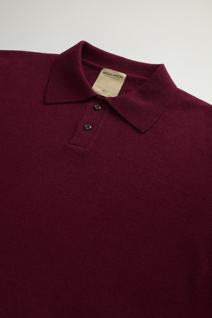 Pure Cashmere Long-Sleeved Polo Sweater Purple photo 6 | Woolrich