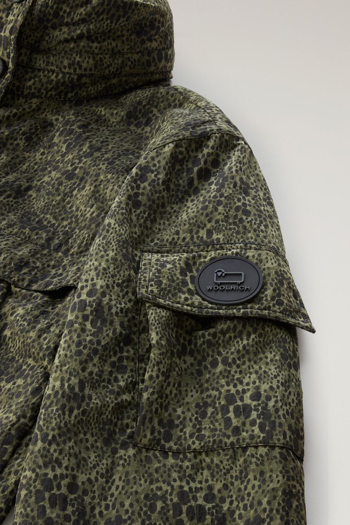 Jacke mit Camouflage-Muster und faltbarer Kapuze Grün photo 7 | Woolrich
