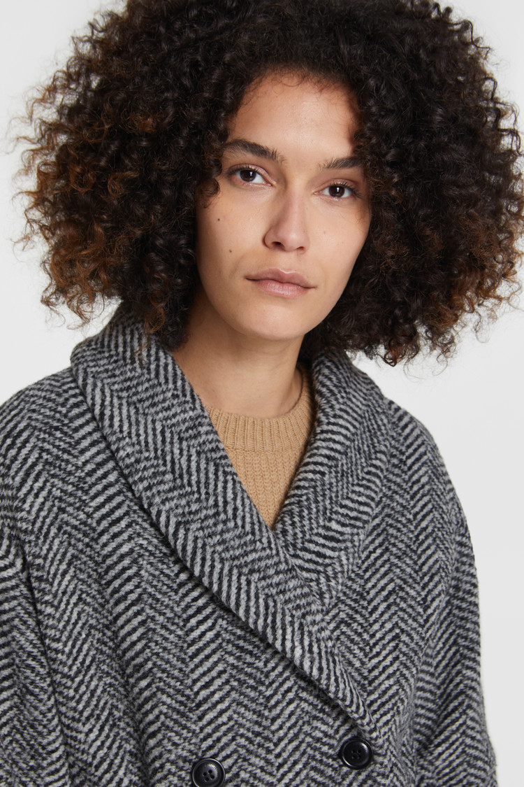Belted wool coat