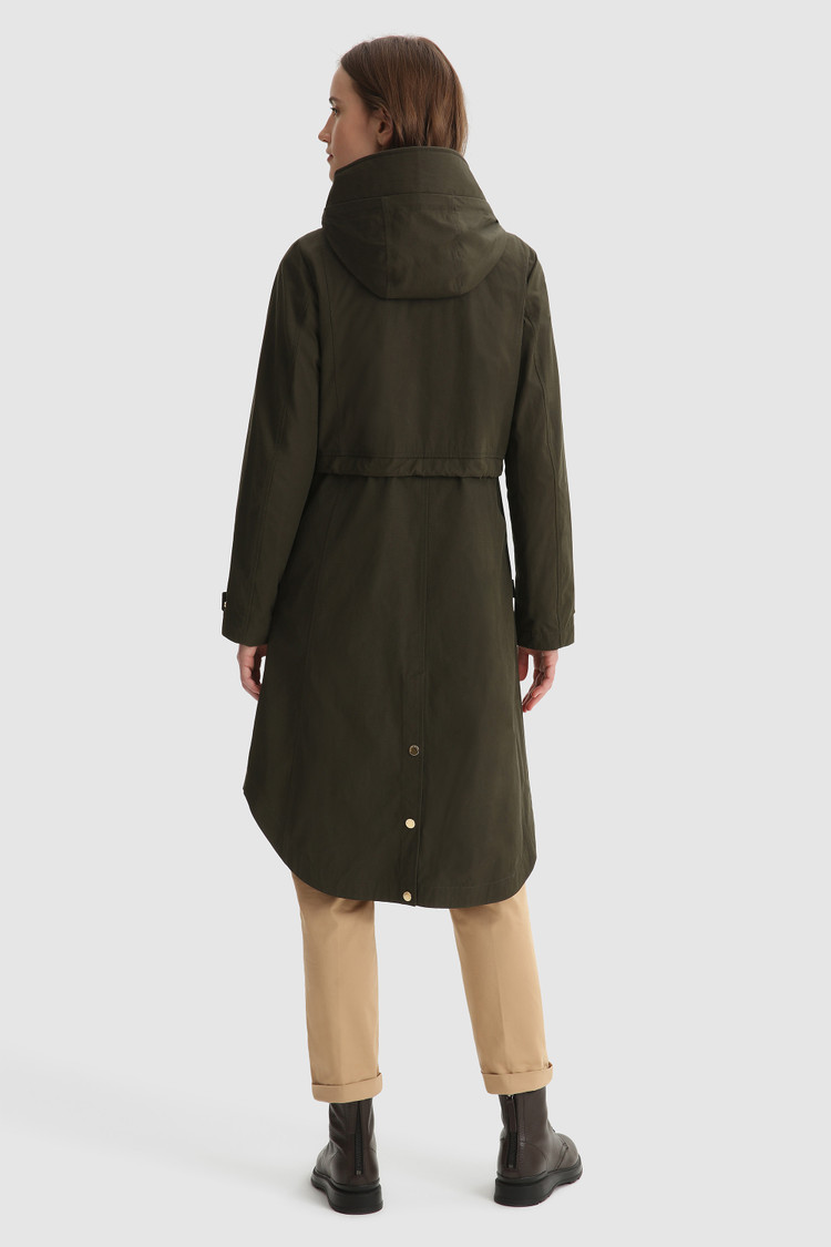 Azun Parka con cordón y capucha ajustable