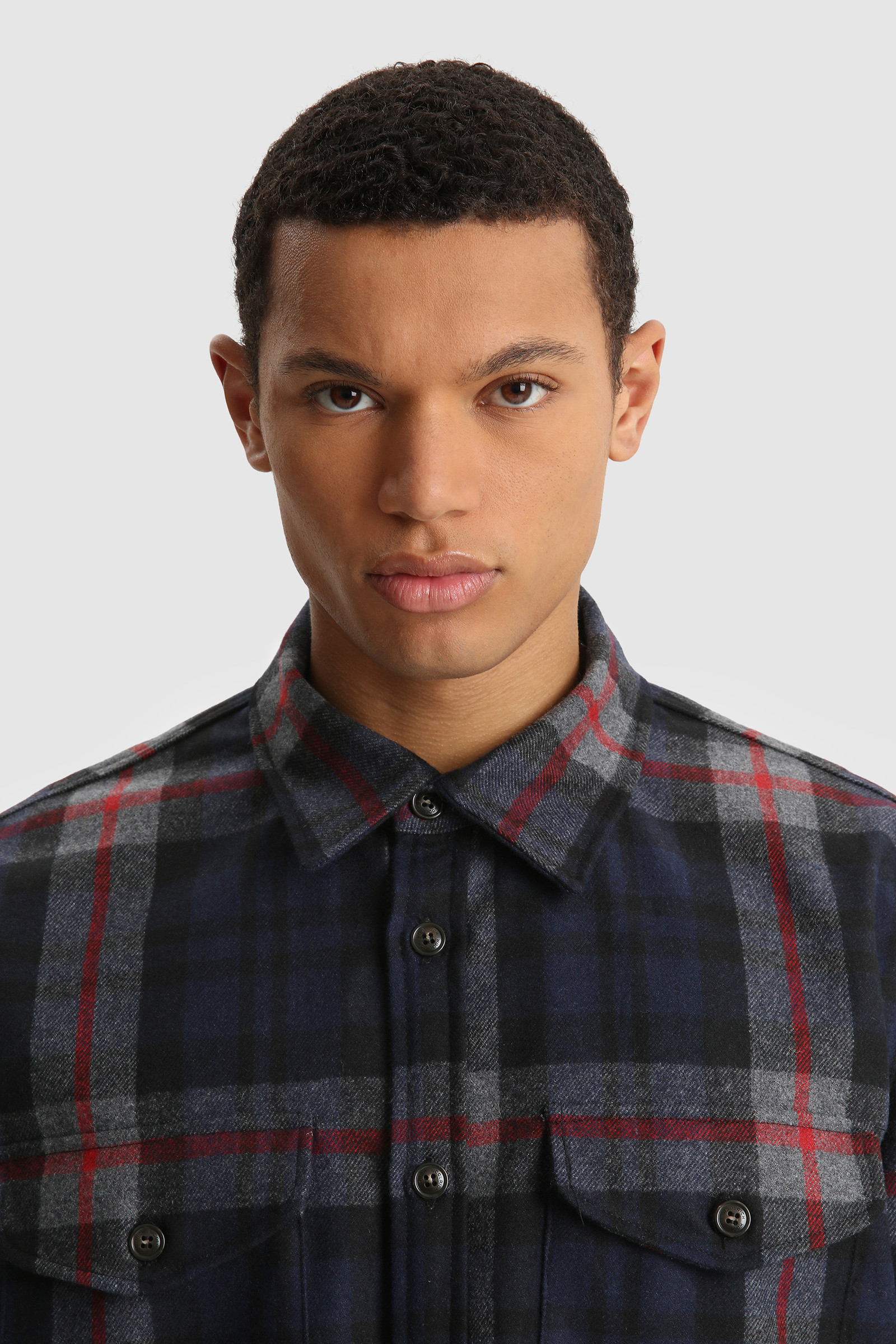 Oxbow Flannel Shirt - Made in Usa Blue photo 5 | Woolrich