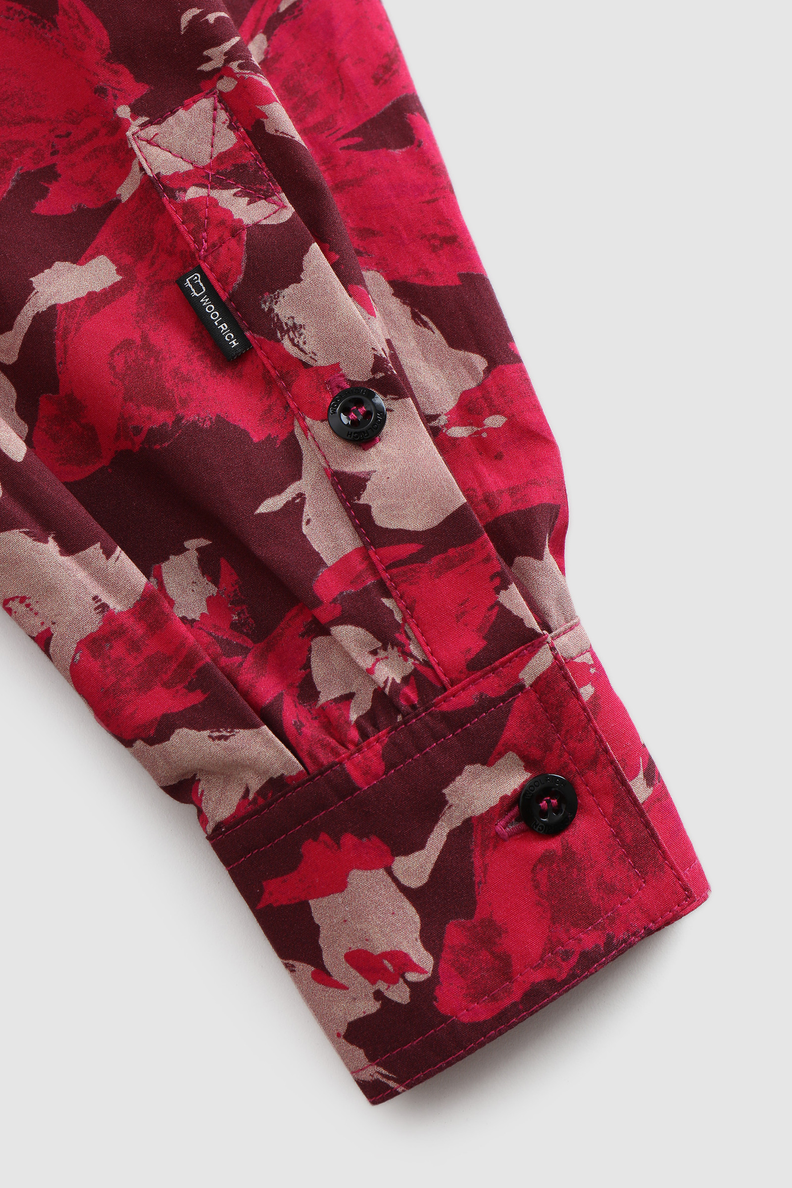 Wilderness Shirt in Cotton Poplin Red photo 6 | Woolrich