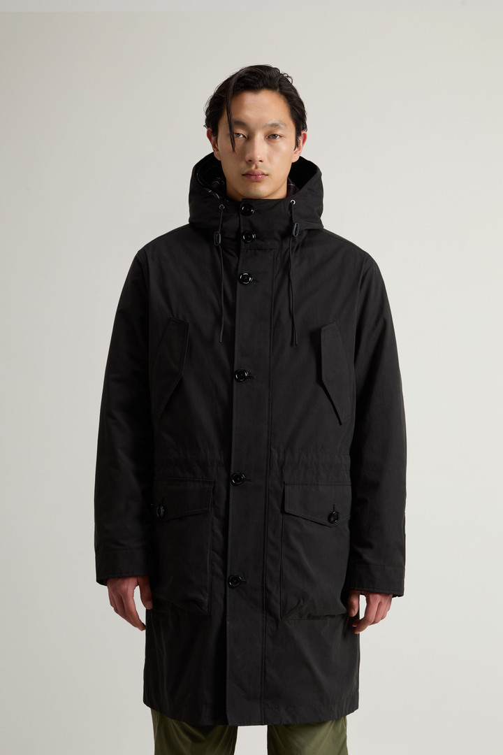 3-in-1 Mountain Cloth Parka with Camouflage Inner Jacket Black photo 1 | Woolrich