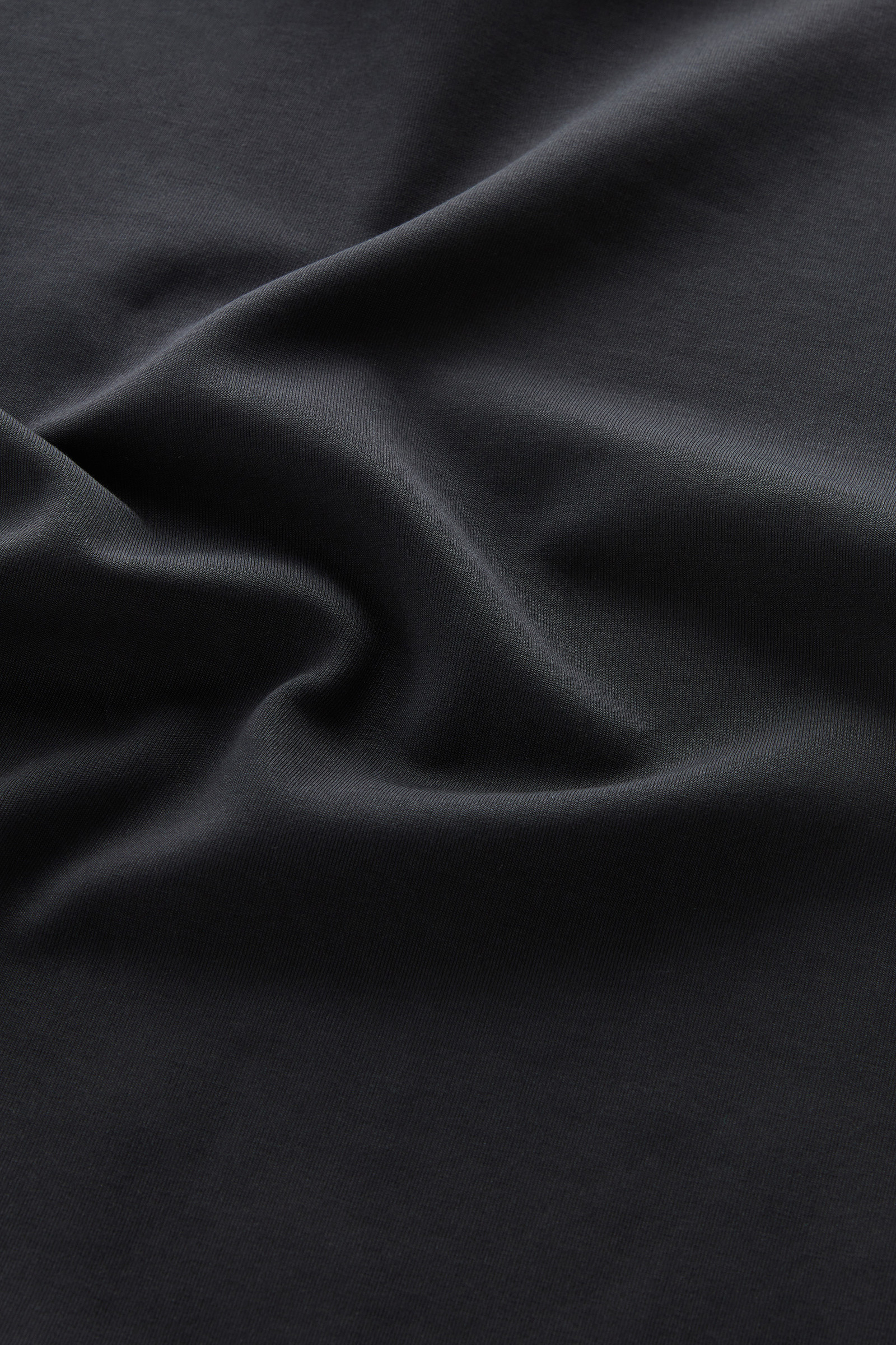 Crewneck in Mixed Cotton with Nylon Details Black photo 10 | Woolrich