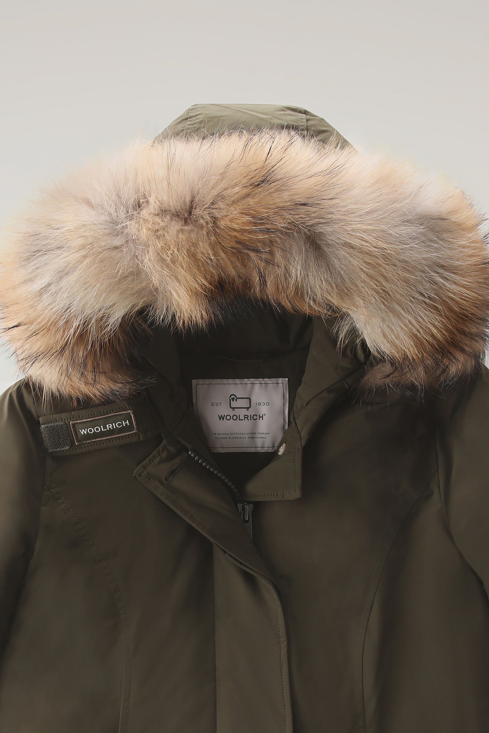 Women's Arctic Parka in Urban Touch with Detachable Fur Green ...