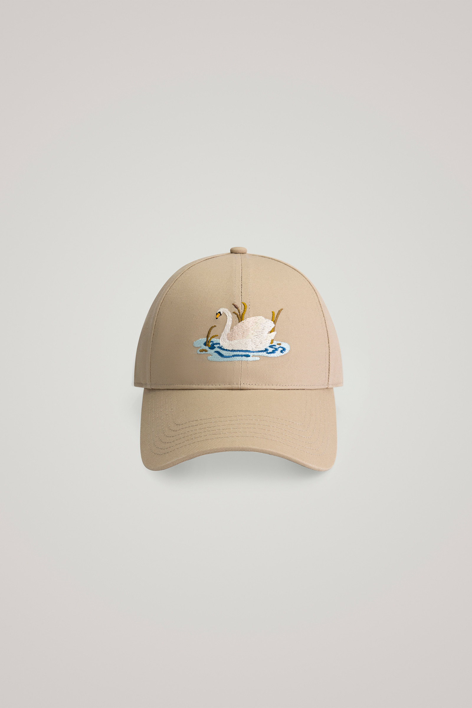 Embroidered Baseball Cap in a Twill Cotton Blend - Daniëlle Cathari / Woolrich Brown photo 5 | Woolrich
