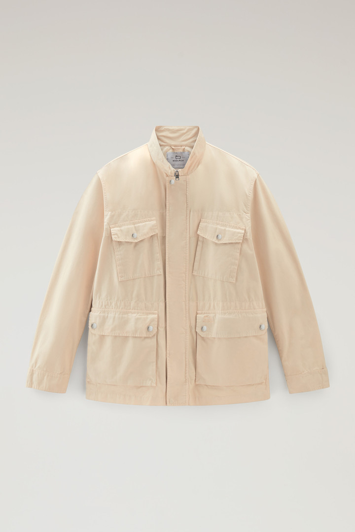 Garment-Dyed Field Jacket in Pure Cotton Beige photo 1 | Woolrich