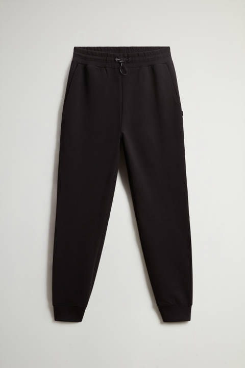 Pantalon en coton molletonné mélangé Noir photo 2 | Woolrich