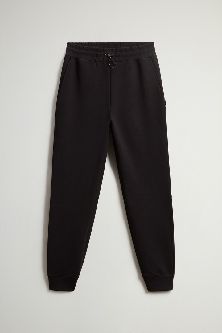 Cotton Blend Fleece Pants Black photo 4 | Woolrich