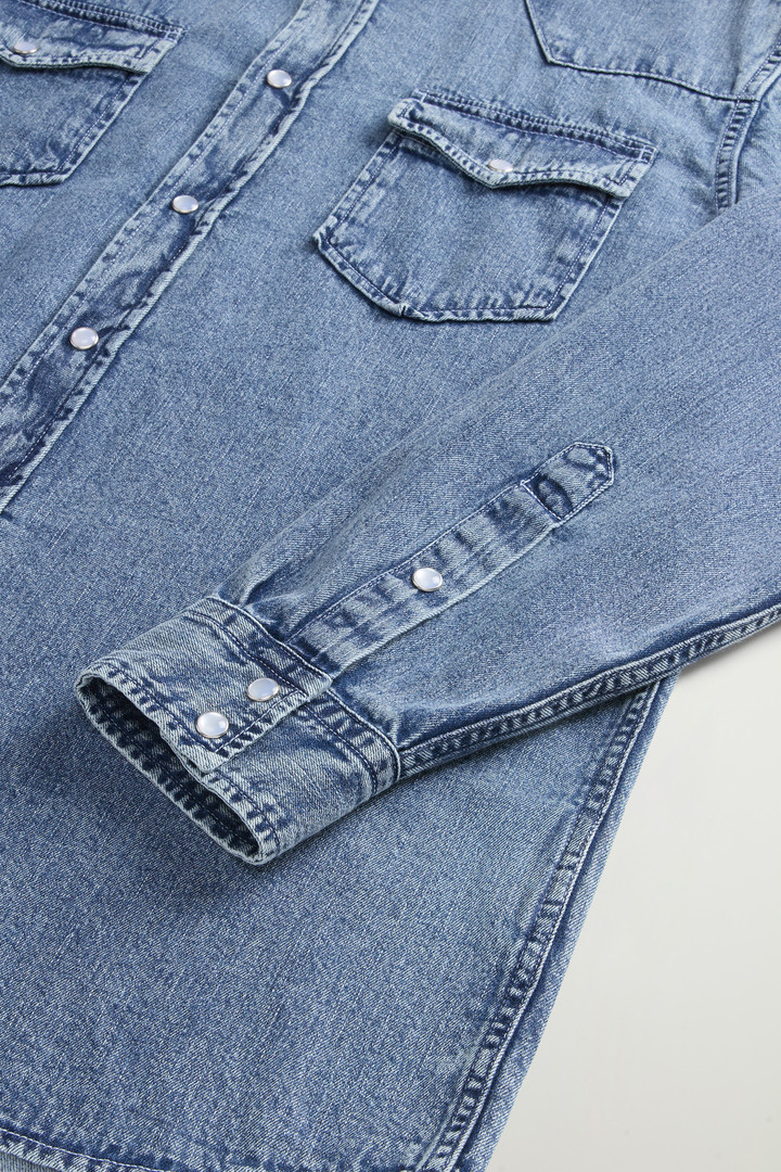 Camicia in denim di puro cotone Blu photo 7 | Woolrich