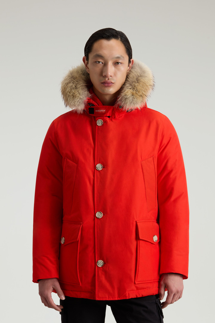 Arctic Anorak in Ramar Cloth with Detachable Fur Orange photo 1 | Woolrich