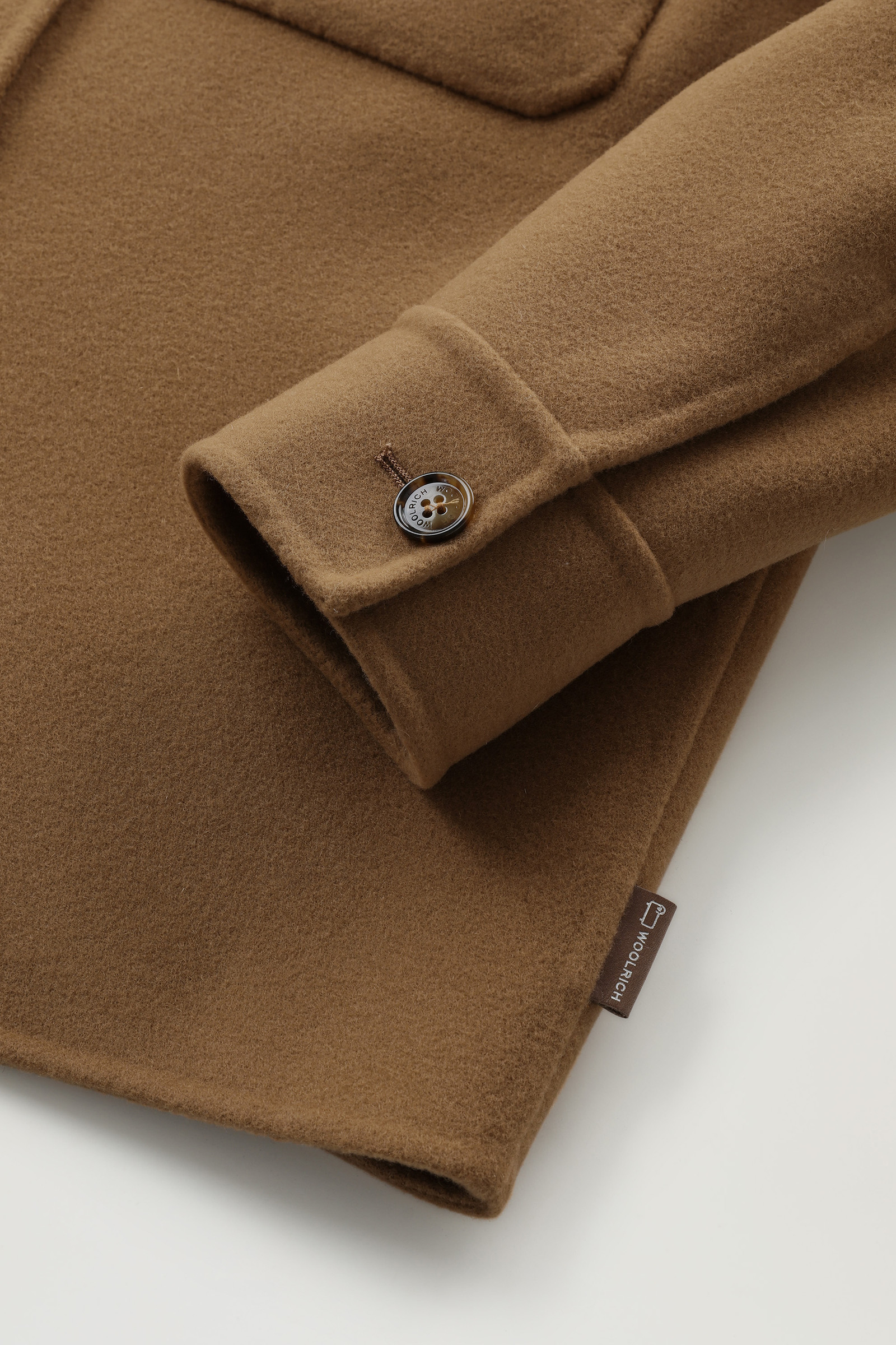 Manteco Virgin Double Wool Overshirt Brown photo 7 | Woolrich
