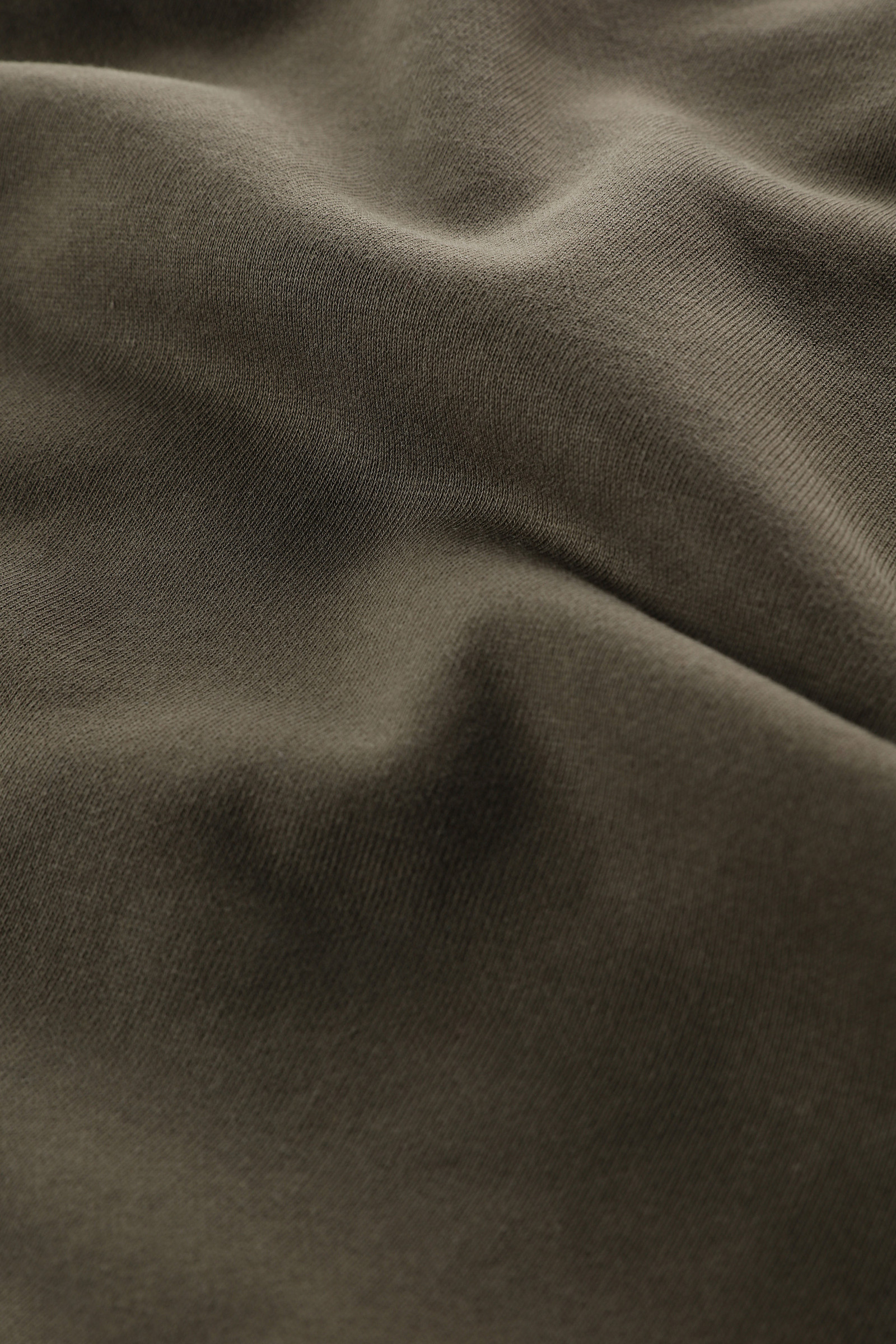Crewneck Sweatshirt in Cotton and Taslan Nylon Green photo 8 | Woolrich