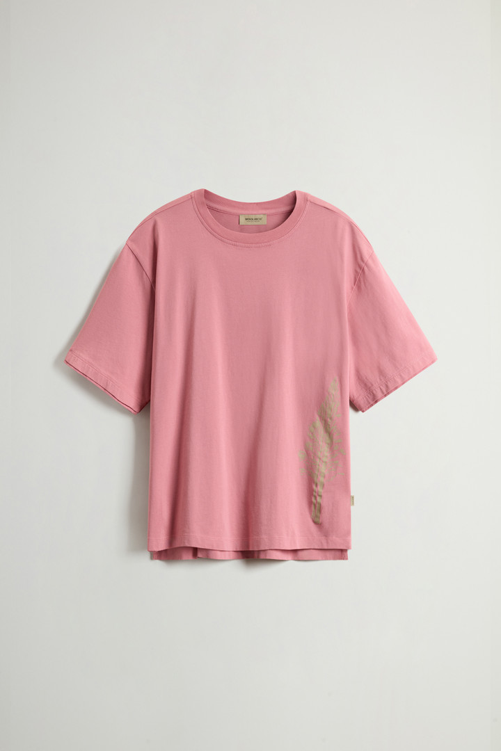 T-Shirt in Pure Pima Cotton Pink photo 5 | Woolrich