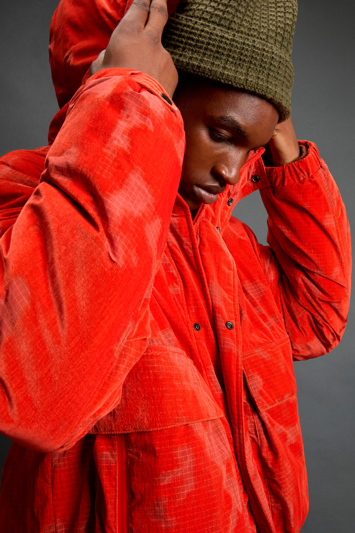 Olmetex Ripstop Nylon Jacket with Camouflage Motif by Todd Snyder Orange photo 4 | Woolrich
