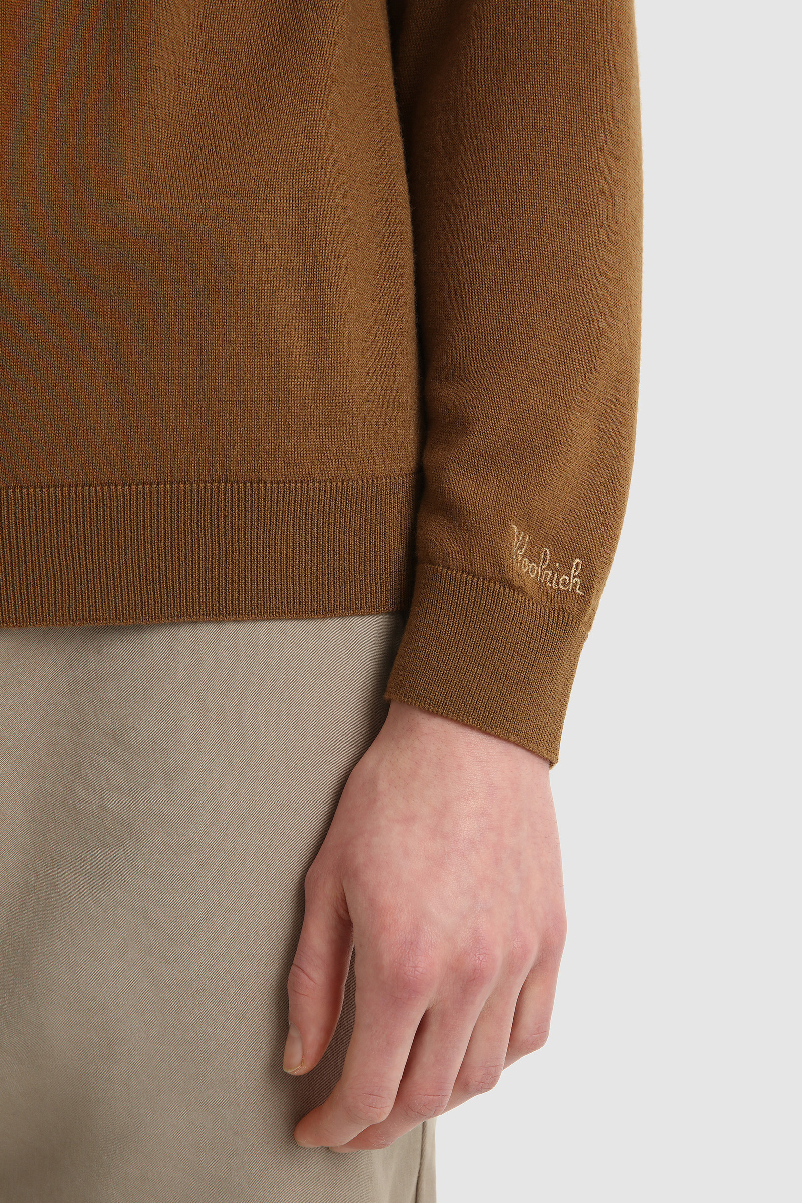 Jersey de cuello alto de lana Merino extrafina