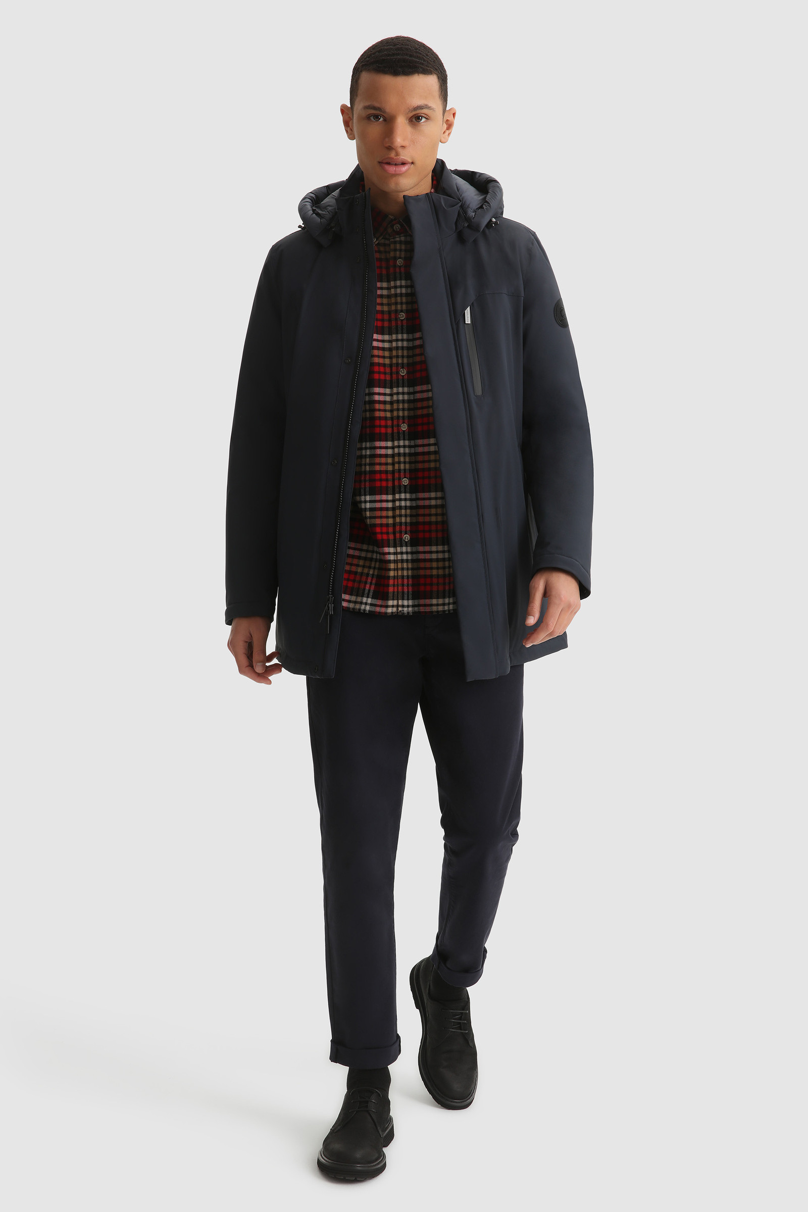 Mountain Parka stretch con imbottitura in Grafene Blu photo 2 | Woolrich