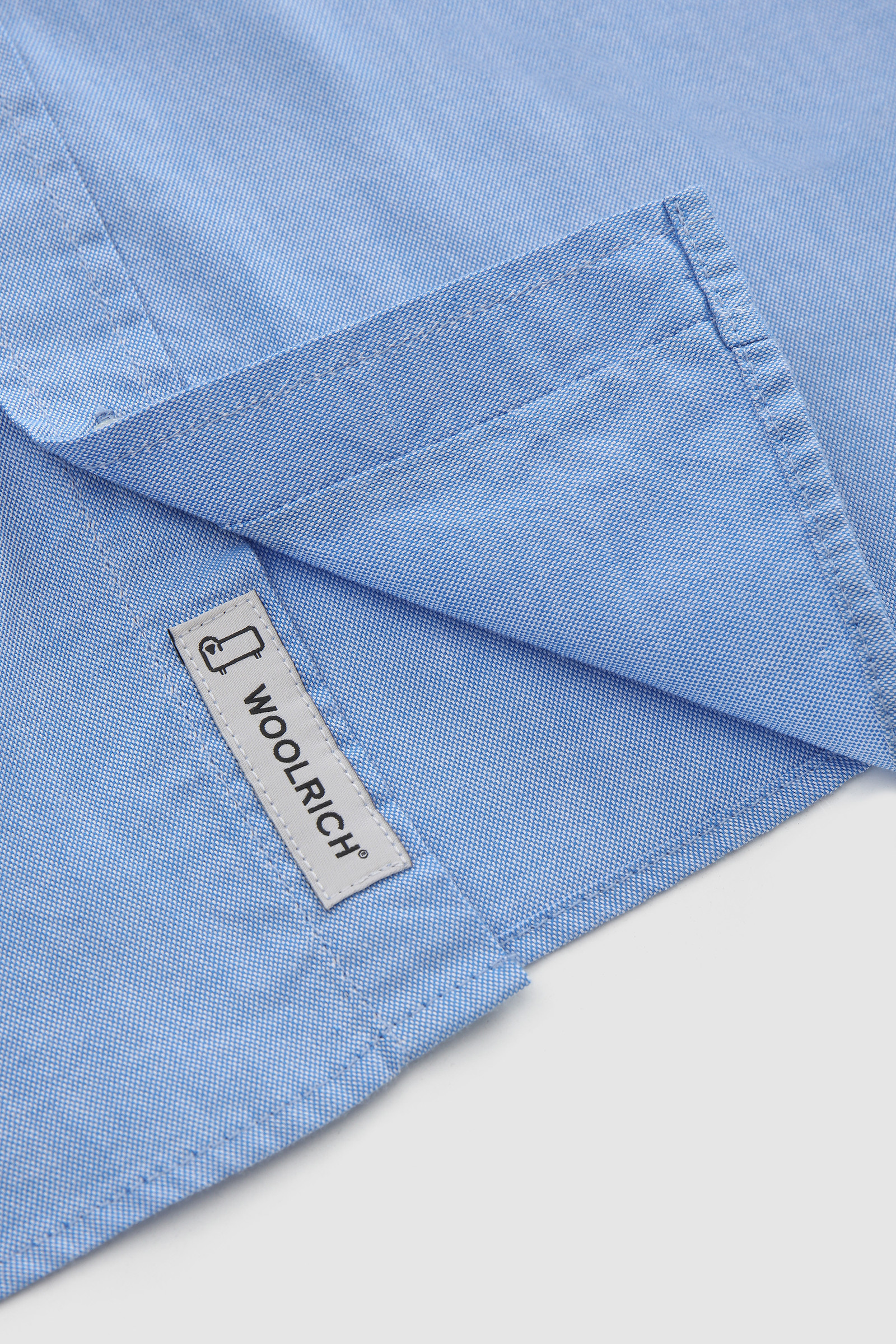 Boy's Button-Down Oxford Cotton Shirt Blue photo 5 | Woolrich