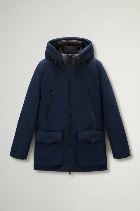 Parka in Tech Softshell Blue photo 2 | Woolrich