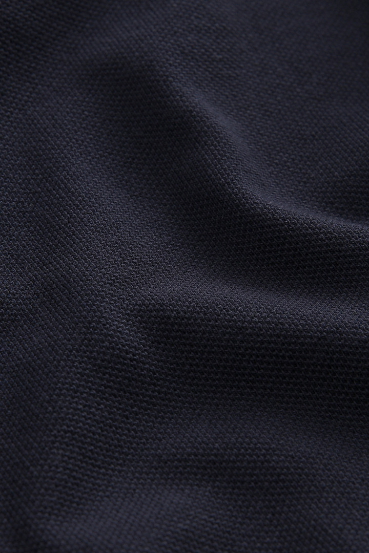 Klassisches amerikanisches Poloshirt aus Baumwolle Blau photo 7 | Woolrich