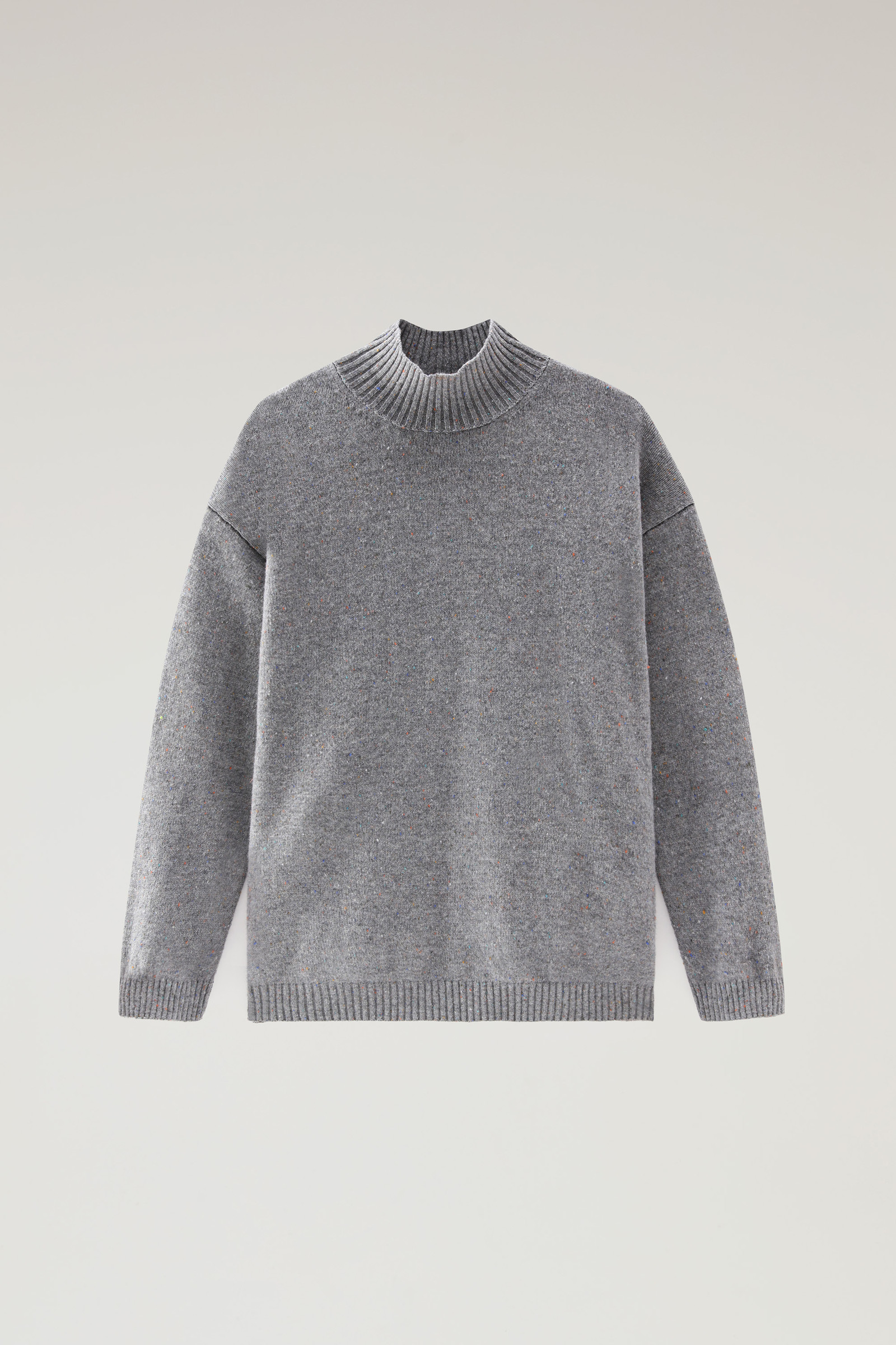 Virgin Wool Light Turtleneck Sweater Grey photo 5 | Woolrich