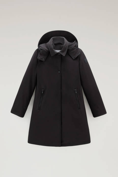 Firth Trench in Tech Softshell Black photo 2 | Woolrich