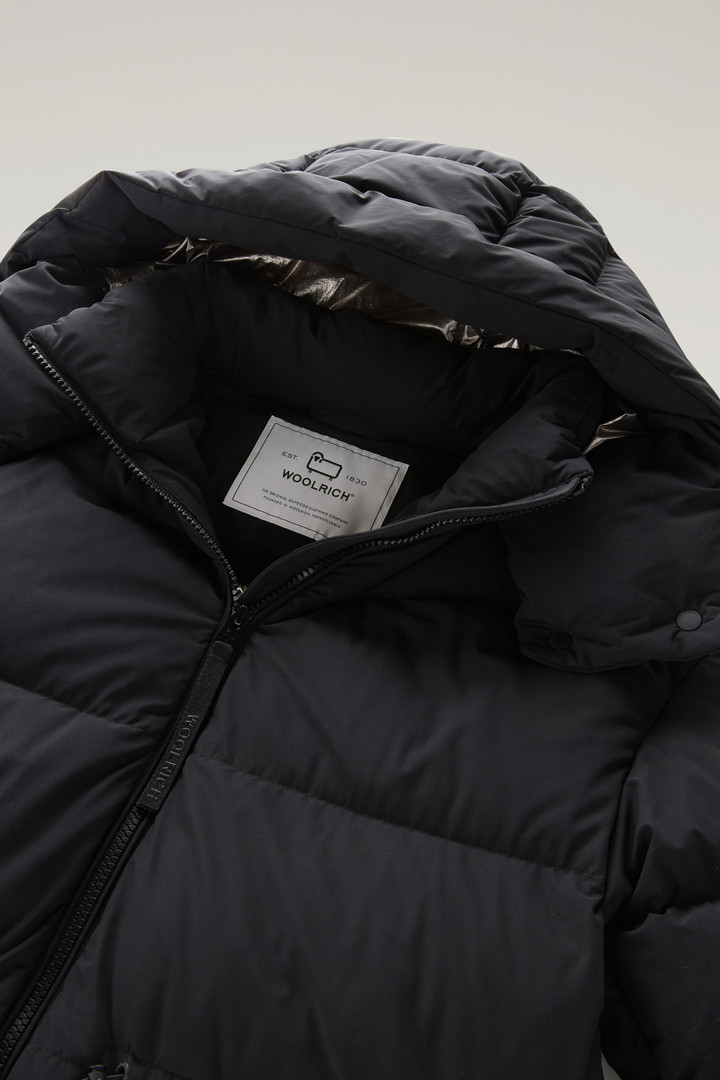 Stretch Nylon Down Jacket with Detachable Hood Black photo 2 | Woolrich